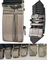 Cinto Masculino Premium em material sintético com Fivela Automática de Metal Reforçado Elegante, Resistente e Confortável