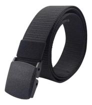 Cinto Masculino Preto de Nylon Grosso Com Fivela de Plástico Cinto Masculino Preto de Nylon Grosso Com Fivela de Plástico