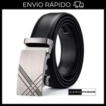 Cinto Masculino Preto, Fivela Prata - 130cm Resistente, Ajustável e Estiloso