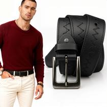 Cinto Masculino Social Casual Material Sintético Fivela Metálica Estiloso Costura Reforçada