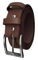 Cinto masculino social casual sinto couro legítimo preto marrom fivela metal grossa resistente elegante luxo 3,5cm