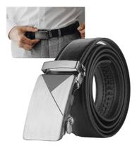 Cinto Masculino Social Em Couro Preto Fivela Au Preto 120 Cinto Masculino Social Em Couro Preto Fivela Au Preto 120