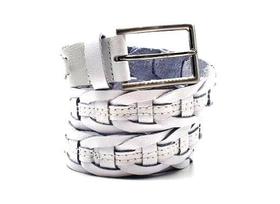 Cinto masculino trançado branco OXDDI K00751