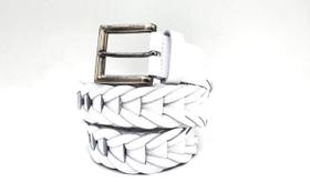 Cinto masculino trançado branco OXDDI K00751