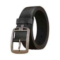 Cinto Masculino Vintage De Couro Genuíno Em Couro De Vaca Design Clássico Casual Para Jeans