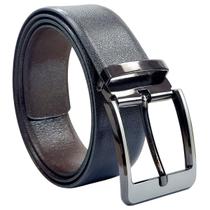Cinto Masculino WR Fashion Couro Social Fivela Metal Dupla Face 2 em 1 Social Plus Size Tamanho Grande Elegante Extra Luxo