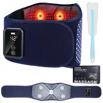 Cinto massageador traseiro YIYIOOTH BM-001 com luz vermelha e calor