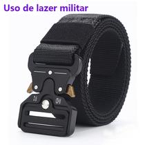 Cinto Militar Largo em Nylon Com Fivela em Unissex Engate Rápido Resistente cov:Preto1-HS Cinto Militar Largo em Nylon Com Fivela em Unissex Engate Rápido Resistente cov:Preto1-HS