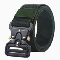 Cinto Militar Largo em Nylon Com Fivela em Unissex Engate Rápido Resistente cov:Verde -LS
