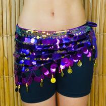 Cinto Moedas Lenço de Quadril Luxo Dança do Ventre/Cigana LQ-013LUXO-U