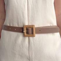 Cinto Nude PLUS SIZE com Detalhes em Dourado para Acessórios Femininos Cinto Nude PLUS SIZE com Detalhes em Dourado para Acessórios Femininos