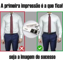 Cinto p/ Camisa Social SlimBelt Elástico Couro Power Cinto Slim Belt Spoleone Fácil Ajuste Dentro Da Calça