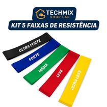 Cinto Para Exercícios Físicos Kit 5 Elásticos Thera Band 5 Niveis de Resistência Cinto Para Exercícios Físicos Kit 5 Elásticos Thera Band 5 Niveis de Resistência