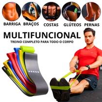 Cinto Para Exercicios Fisicos Kit Com 5 Elasticos
