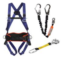 Cinto Paraquedista Abdominal 5 pontos com Talabarte Duplo e Trava Quedas. Cinto Paraquedista Abdominal 5 pontos com Talabarte Duplo e Trava Quedas.