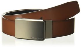 Cinto Perry Ellis Portfolio 100% couro reversível para homens