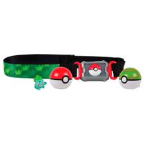 Cinto Pokémon Clip N Carry Belt com Bulbasaur e 2 Poké Bolas TOMY