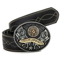 Cinto Preto Country Premium Fivela Grande com Espora Dourada Cinto Preto Country Premium Fivela Grande com Espora Dourada