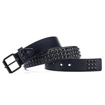 Cinto preto punk rock rebite com pirâmide de metal Tamanho:G Cinto preto punk rock rebite com pirâmide de metal Tamanho:G