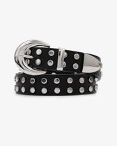 Cinto Preto Tachas Pratas Blogueira Papilloo