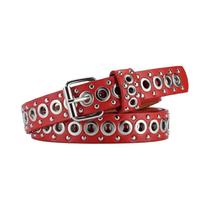 Cinto Punk Oco Feminino, Moda Versátil, Cinto Decorativo Simples Para Jeans, Fivela De Agulha Para