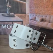 Cinto Punk Rock com corrente Ilhós duplo