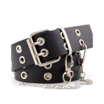 Cinto Punk Rock com corrente Ilhós duplo Cinto Punk Rock com corrente Ilhós duplo