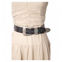 Cinto Sapato da Corte Couro Fivela Metal Tachas