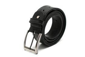 Cinto social masculino em couro látego preto