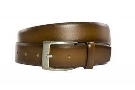 Cinto Social Masculino em Couro Whisky, fivela cromada. Cinto Social Masculino em Couro Whisky, fivela cromada.