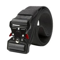 Cinto Tático De Lona Masculino Ajustável Para Esportes Ao Ar Livre Jeans Multifuncional Resistente