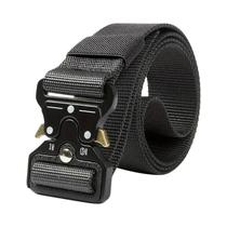 Cinto Tático Masculino Com Fivela Simétrica De Liberação Rápida Em Fibra De Poliéster Para