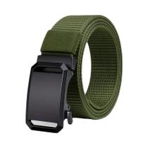 Cinto Tático Masculino De Lona Com Fivela Automática Para Uso Casual, Treinamento Militar E Trabalho