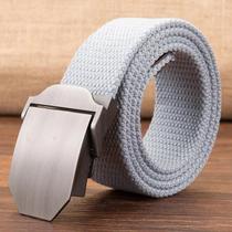Cinto Tático Masculino de Lona para Esportes ao Ar Livre - Fivela de Metal
