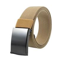 Cinto Tático Masculino De Nylon Com Fivela De Metal, Cinto Elástico Trançado Para Treinamento Ao Ar