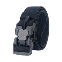 Cinto Tático Militar Masculino Preto Com Fivela Magnética De Liberação Rápida Multifuncional Em Lona