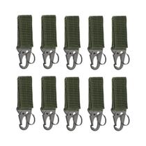 Cinto Tático Molle De Nylon Com Mosquetão E Chaveiro Triangular Para Escalada E Camping 2/5 PCS