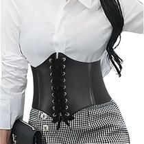 Cinto Tipo Corset Underbust Decorativo Modela Cintura Com Elástico Tamanho Único Cores M948