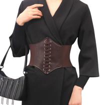 Cinto Tipo Corset Underbust Decorativo Modela Cintura Com Elástico Tamanho Único Cores M948