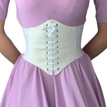 Cinto Tipo Corset Underbust Decorativo Modela Cintura Com Elástico Tamanho Único Cores M948