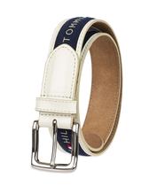 Cinto Tommy Hilfiger Ribbon Inlay Ribbon Ribbon Tecido para homens