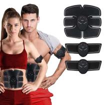 Cinto Tonificador Muscular Eléctrico Abdominal Fortalecimento Braço Perna Uniseex 3 EM 1