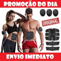 Cinto Tonificador Muscular Estimulador Elétrico Abdominal Abs Pro Fit Braço Perna Coxa Academia Aparelho Redutor