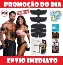Cinto Tonificador Muscular Fortalecimento Abdominal Estimulador Elétrico Fit Traineer Pro Shape Define Braço Perna
