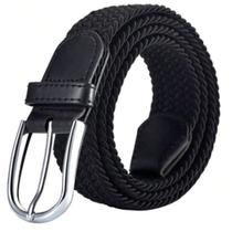 Cinto Trançado Ajustável Unissex Com Design Moderno E Fivela Metálica