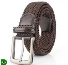 Cinto Trançado Elastico Fivela De Metal Costura Reforçada Cinto Trançado Elastico Fivela De Metal Costura Reforçada