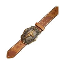 Cinto Unissex De Couro PU Estilo Ocidental Retrô Casual Com Detalhe Perfurado E Cravos Cinto Unissex De Couro PU Estilo Ocidental Retrô Casual Com Detalhe Perfurado E Cravos