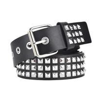 Cinto Unissex Estilo Punk Rock Com Rebites, Cinto De Jeans Heavy Metal Para Homens E Mulheres,