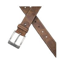 Cinto Unissex Vintage Em Couro PU Marrom Com Fivela Esculpida Estilo Western Denim