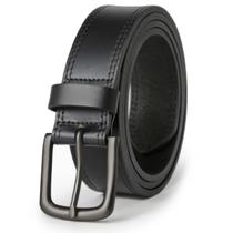 Cinto VATAN casual de couro genuíno para homens, preto, tamanho 44